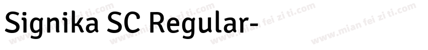 Signika SC Regular字体转换